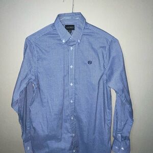 Lauren Ralph Lauren NWOT boys Blue Checkered Casual button front Shirt size 20